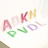 26ks Záložka Dopisové sponky Duté papírové svorky Kawaii abecední sponky do papíru Kancelářská potřeba