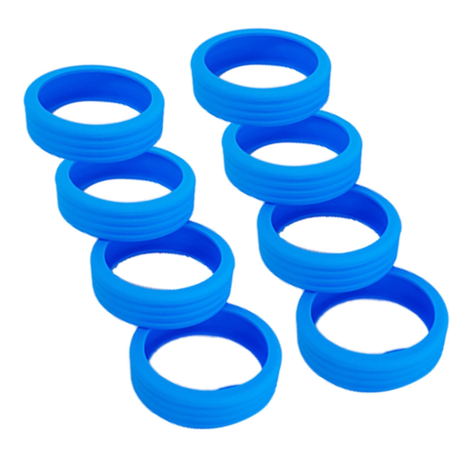 

8 шт. Чехол для колес чемодана, силиконовый, для снижения шума, защитный чехол для колес чемодана Blue