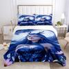 3D-gedrucktes hochwertiges Nezha-Serie trendiges Elemente Daunendecken-Bettwäscheset, Kinder-Erwachsenen-Bettwäscheset, Kissenbezug mit Reißverschluss Bett