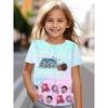 Kpop Demon Hunter Anime Printed T-Shirt Comfortable Fashionable Round Neck Kids Clothes Fashion Casual Tops Soft Girls Colorful T-Shirt