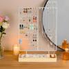 ProCase Accessory Stand Jewelry Stand with 72 Hooks Earring Holder Necklace Storage Display Storage Ring Necklace Earrings White