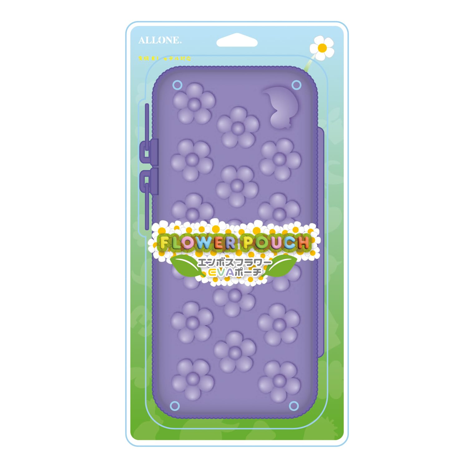 

Чехол Switch EVA Pouch с фиолетовым цветочным узором [Allone]