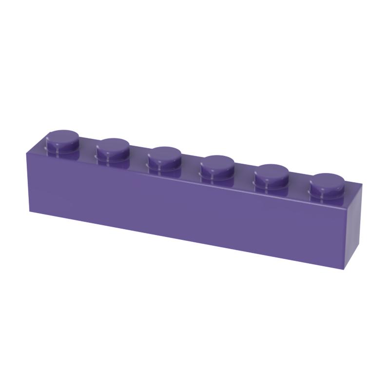 [FunBrick] 10/30/50PCS DIY Bulk Building Blocks 1x6 Dots 40pcs Thick bricks Educational Creative Part classic sets Com