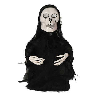 Elektronická tančící lebka plačící duch Strašidelná halloweenská dekorace Panenka Ozdoby na trávník Zahradní párty Strašidelný dům Rekvizita