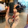 BetterJonny 2-Piece Key Chain, Carabiner, Zinc Alloy Fashionable Keychain, Horseshoe Ring, Easy to Install