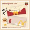 Mai Mai Hamburger Eyewear Case: Compact Spring Clip Pouch for Sunglasses & Myopia Glasses.
