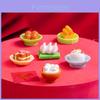 Realistic Miniature Resin Delicious New Year's Eve Dinner Decorative Food Model For Diy Dollhouse And Home Decor