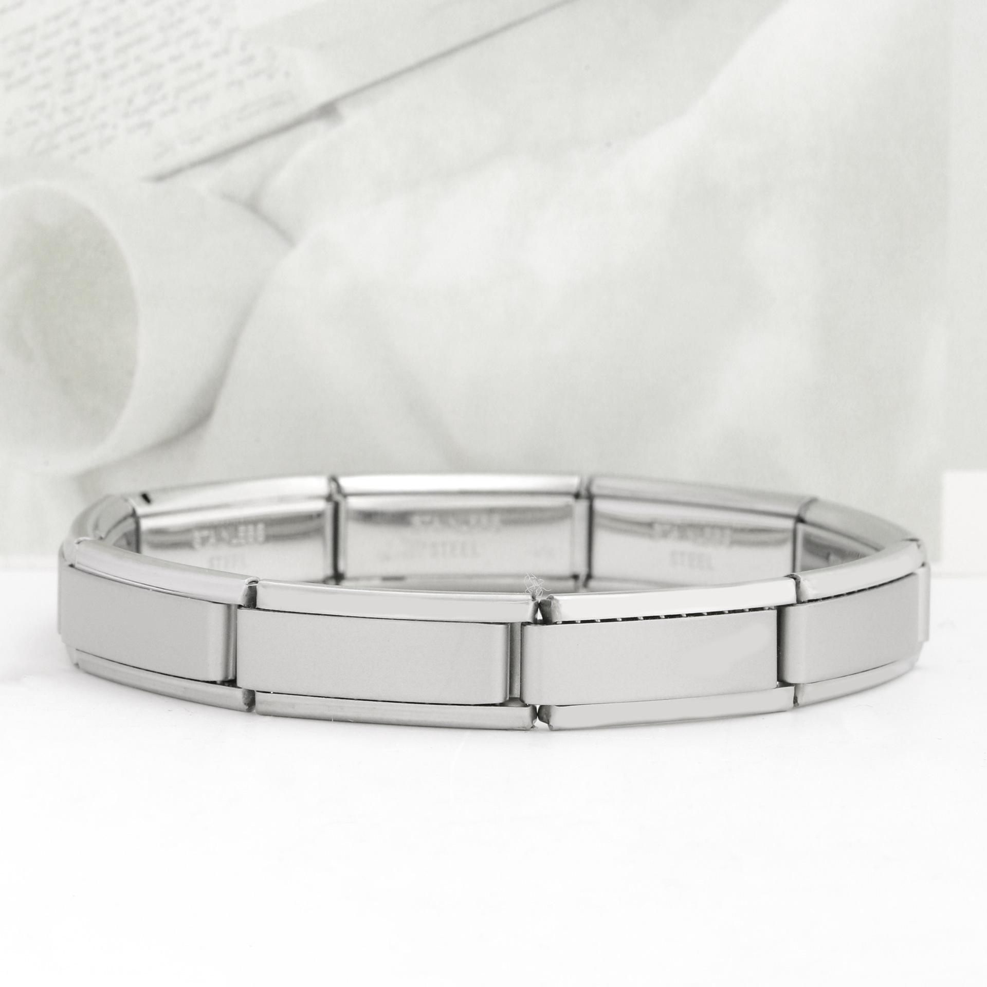 

Популярний Модульний Браслет з Титанової Сталі - Стильний DIY Аксесуар для Молодіжних Вечірок