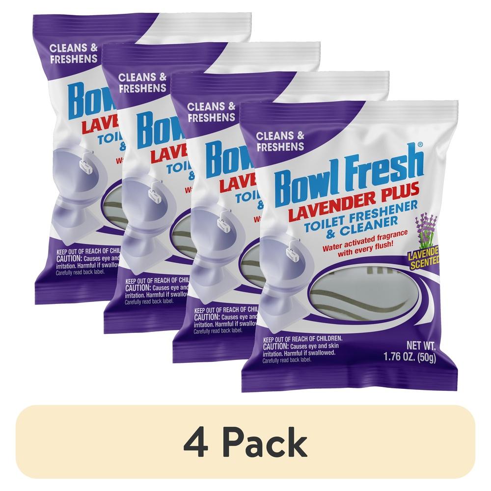 

Набор из 4 штук Лавандовый Освежитель для туалета Очиститель Устранитель запаха Подвеска на ободок Автоматический Отталкиватель налета от жесткой воды Дезодоратор 1,76 унции United States