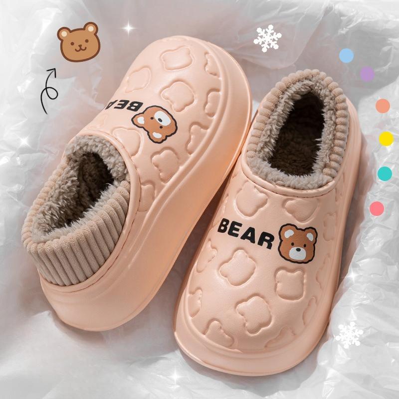 New Indoor Home Anti-slip Slippers for Women Wearing Cotton Shoes