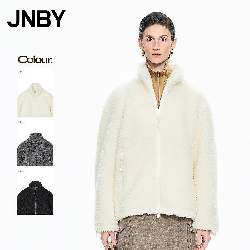 

JNBY Зима 2025 Куртка из искусственного меха со стойкой воротником на молнии S