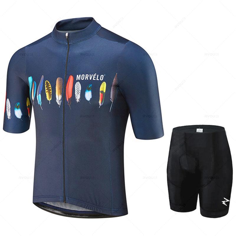 2026 Morvelo Sommer Pro Herren Radtrikot Anzug Mountainbike Triathlon Schnelltrocknend Atmungsaktiv Fahrradbekleidung Ropa Ciclismo