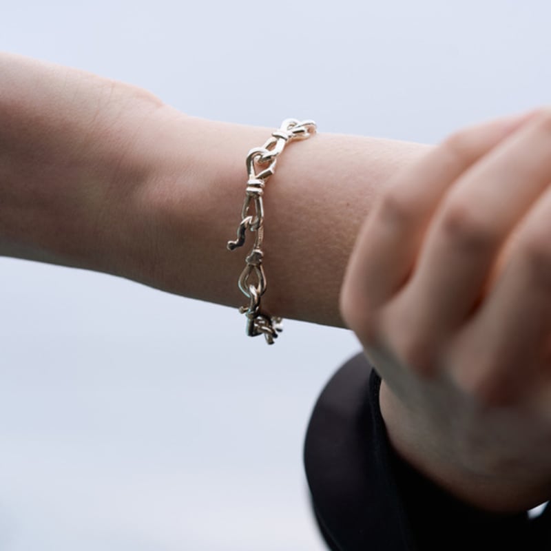 

ma.mo infinity knot chain bracelet sterling silver 925