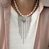 Unique Heart Shape Chain Necklace For Women With Zinc Alloy Material And Fall Trend