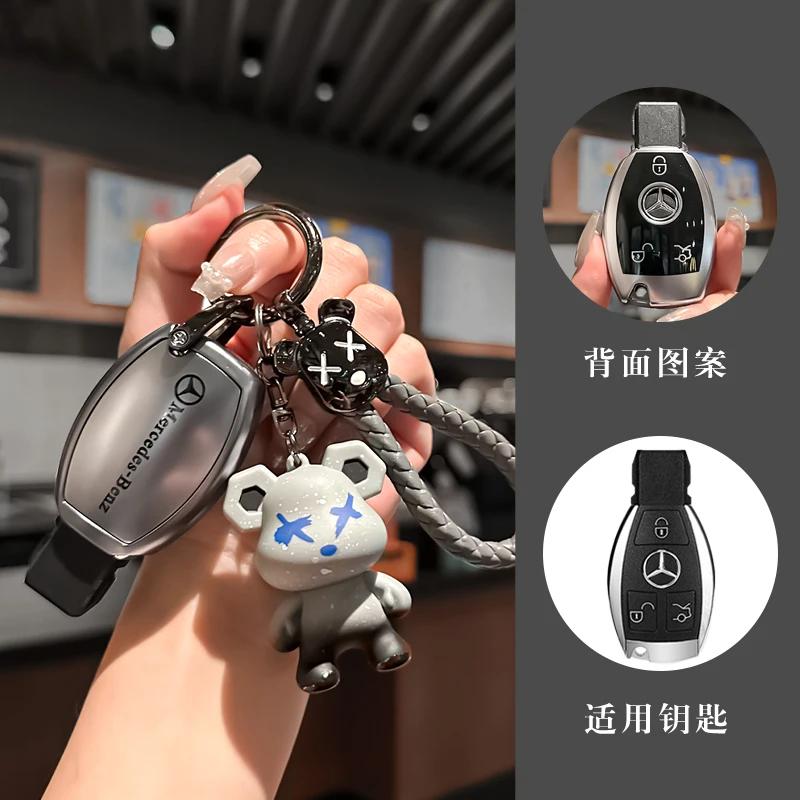 

2025 Hot Car Remote Key Case Cover Shell Fob Auto Styling Accessories For Mercedes Benz A B C S Class AMG GLA CLA GLC W176 W221