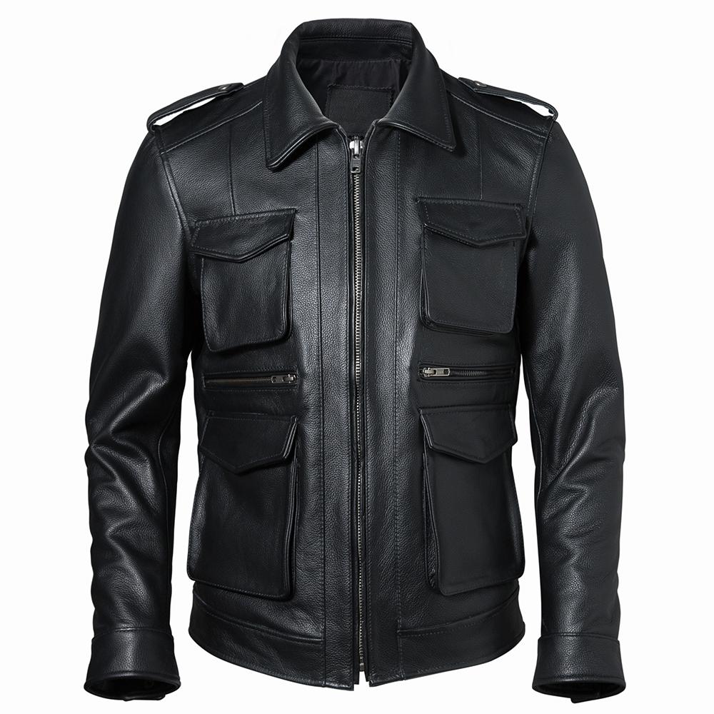 

Китайский размер мужская натуральная кожаная куртка 100% настоящая коровья кожа мужское кожаное пальто мужская натуральная кожа одежда осень азиатский размер S-5XL M608 XXL