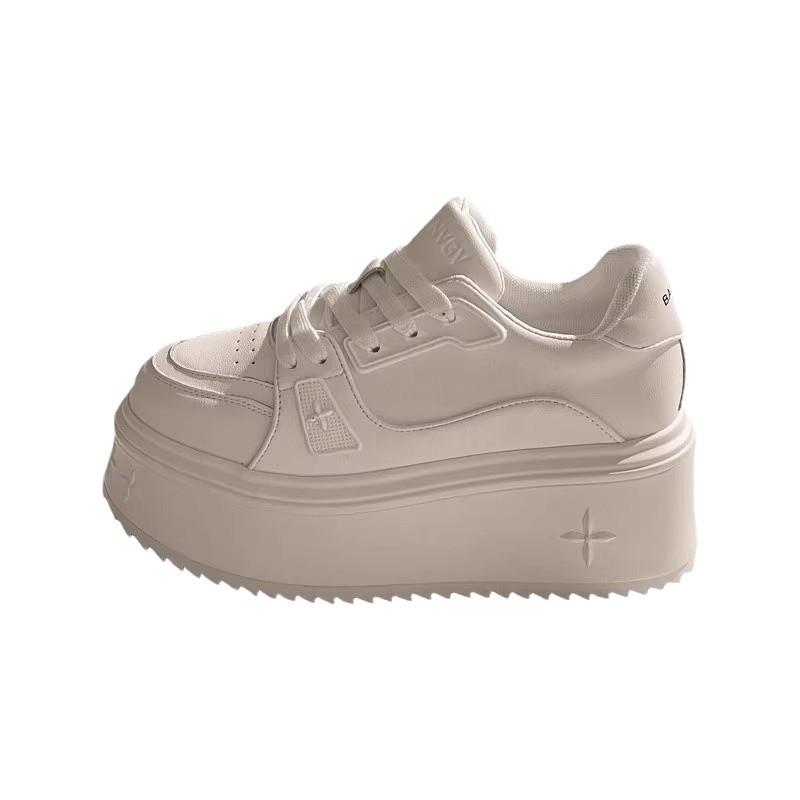 Zhao Ruth's Same 6cm High-end Air Force Little White Shoes for Women's 2025 New Thick-soled Height-increasing Versatile Sports Board Shoes
