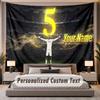 Custom Name Text Tapestry Jude Bellingham Personalized Polyester Wall Tapestry For Bedroom And Room