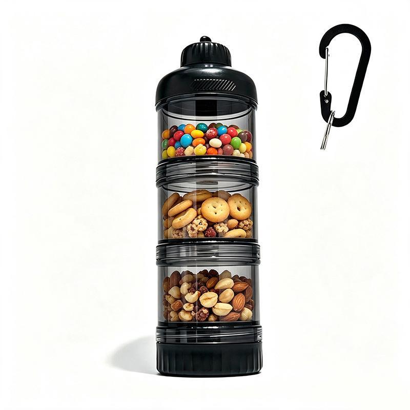 Protein Powder Dispenser Box With And Box For Food Storage Food - Grade Pc, Suitable For Gym Exercise Transparent