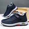 Cotton shoes winter new velvet walking shoes warm middle-aged men's shoes thickened snow boots men's Velcro cotton boots