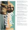 Funny Retro Beach Towel, Colorful Hilarious Design Quick-Dry Sand-Free Bath Towel for Vacation, Cruise and Party