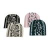 Fashion Versatile Retro Wool Hat Autumn and Winter Cold Warm Knitted Hat Jacquard Paisley Winter Hat