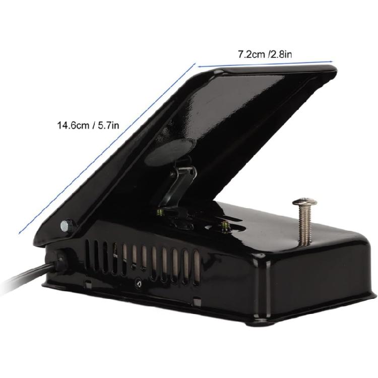 Geschwindigkeitsregelung Nähmaschinen-Fußpedal Elektronisches Nähpedal Kunststofftextur Geeignet für Heim- und Profianwendung