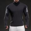 Running and Fitness Outdoor Long-sleeved Ice Silk T-shirt for Men In Spring and Autumn Domineering Muscle Style Thin T-shirt for Men