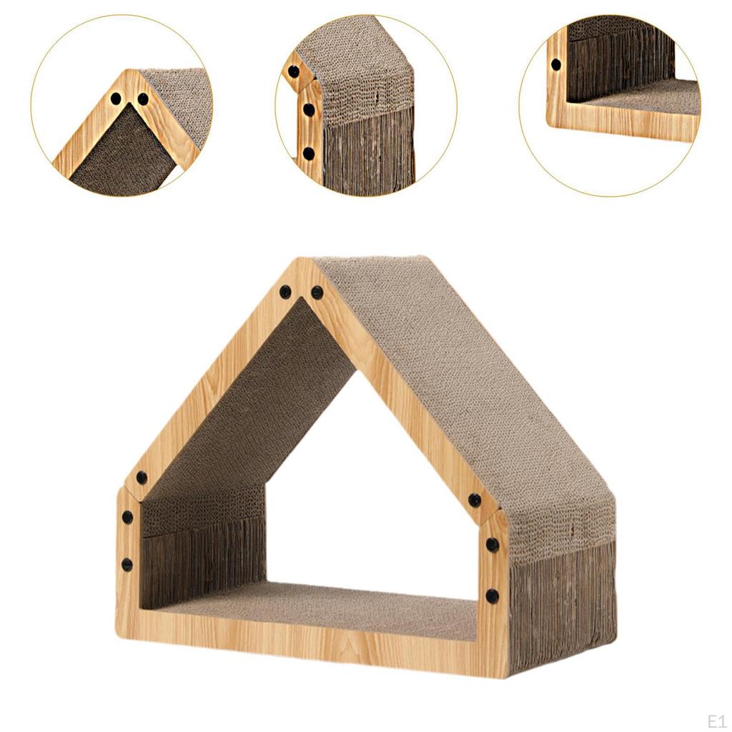 Triangle Cats Scratch Posts Pet Scratcher Toy Multiple Angle Grind Corrugated Paper Cat Scratching