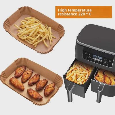 Rectangular Air Fryer Paper Bowl for Ninja Dual Pot