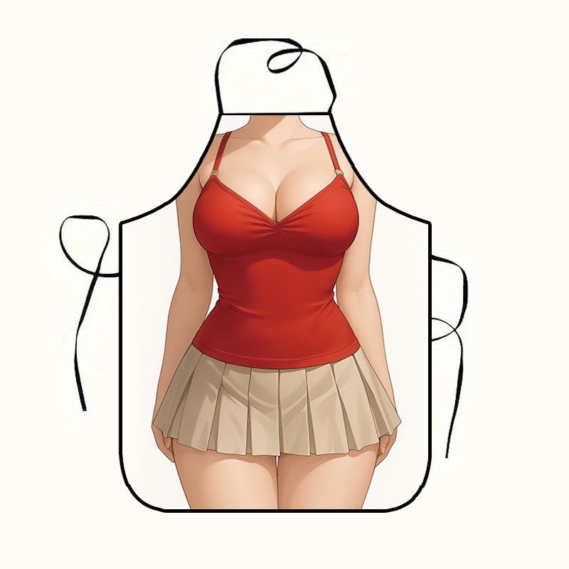 

Men s And Women s Aprons, Quirky And Novel Aprons, Party Sexy Aprons One size червоний