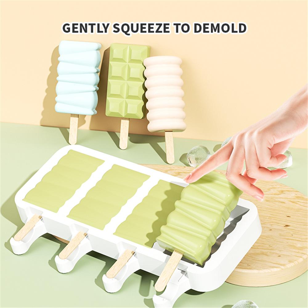 Popsicle Molds Silicone Ice Pop Molds BPA Free Popsicle Mold Reusable Easy Release Ice Pop Make Ice Mold Many Style 6