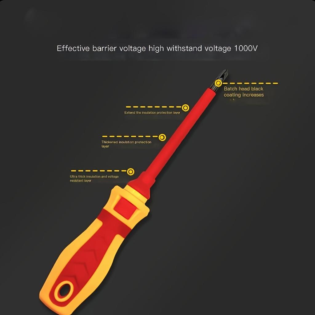 13pcs Magnetic Screwdriver Set with Interchangeable Heads - Durable Steel, Suitable for Electricians and DIY Repairs