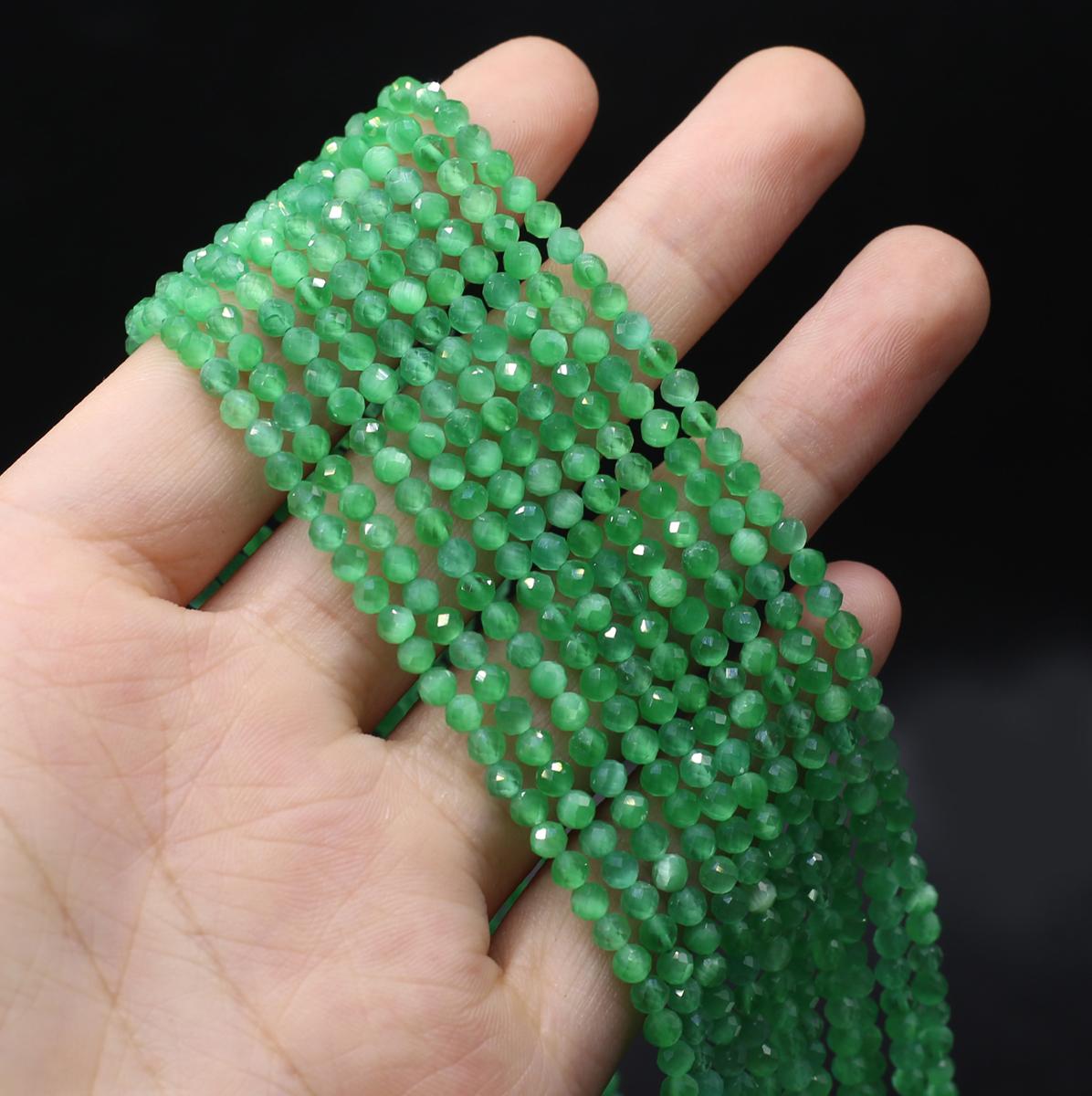 

Грановані намистини з натурального каменю Опалові ізоляційні намистини Підвіски для виготовлення ювелірних виробів Намисто своїми руками Браслет Сережки Аксесуар 3mm