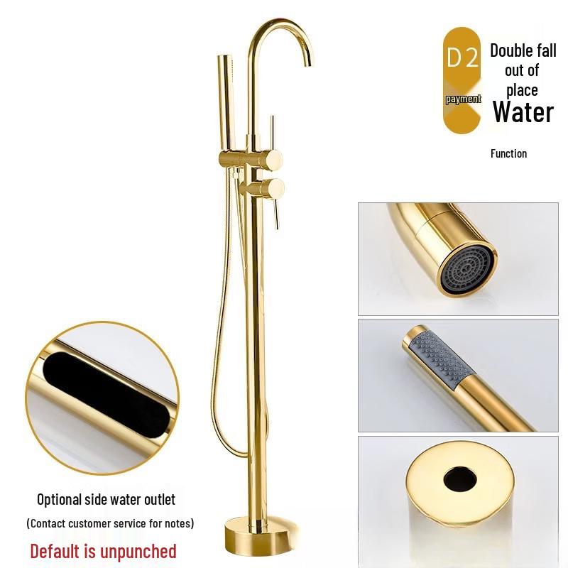 Handun Floor-Standing Bathtub Faucet with Handheld Shower