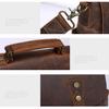 Vintage Crazy Horse Leather Men's Bag - Waxed Canvas Handbag, DSLR Camera Crossbody Bag, Men's Shoulder Messenger Bag 5313#