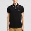 Moncler SS25 Logo Casual Simple Short Sleeve Polo Shirt Men Polo Shirts Black K1-091-8A70300-84556-999