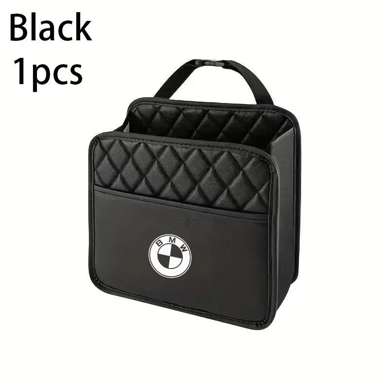 

Car seat back hanging leather storage bag for BMW X1 X2 X3 X4 X5 X6 X7 E36 E39 E46 E87 E90 E92 F10 F30 M2 M3 M4 M5 M6 чёрный