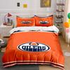 Orange Oilers Logo Bedding Set Design Print Bedding Set Duvet Cover Pillowcases (1* Duvet Cover 2* Pillowcases Do Not Include Comforter)