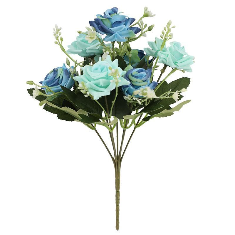 1 ks Plastová narozeninová imitace růže květina Garaden Falešná květinová kytice Domácí dekorativní Hedvábná svatební párty Umělá pivoňka