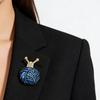 Broche Artístico de Caracol Esmaltado com Técnica de Óleo Gotejante em Base de Liga para Declarações de Moda Personalizadas