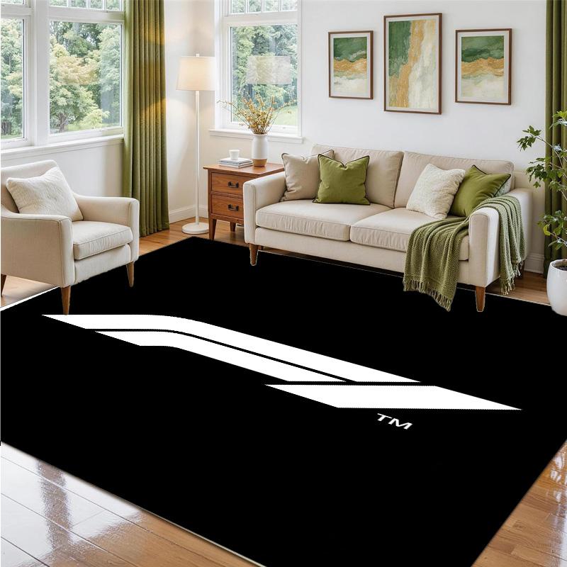 F1 Design Crystal Velvet Rug Soft Decorative Mat for Bedroom Entrance