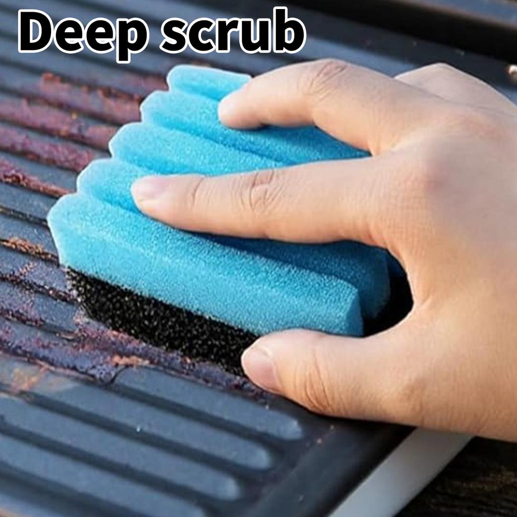 Grill Cleaning Accessories Includes 2 Sponges And Scrapers Heat Resistant Spatula For Indoor Outdoor Grills