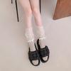Womens Calf Socks, Sweet Girl Lace Ruffle Knee Socks Fashion Ladies Girl Princess Mesh Patchwork Socks Stockings
