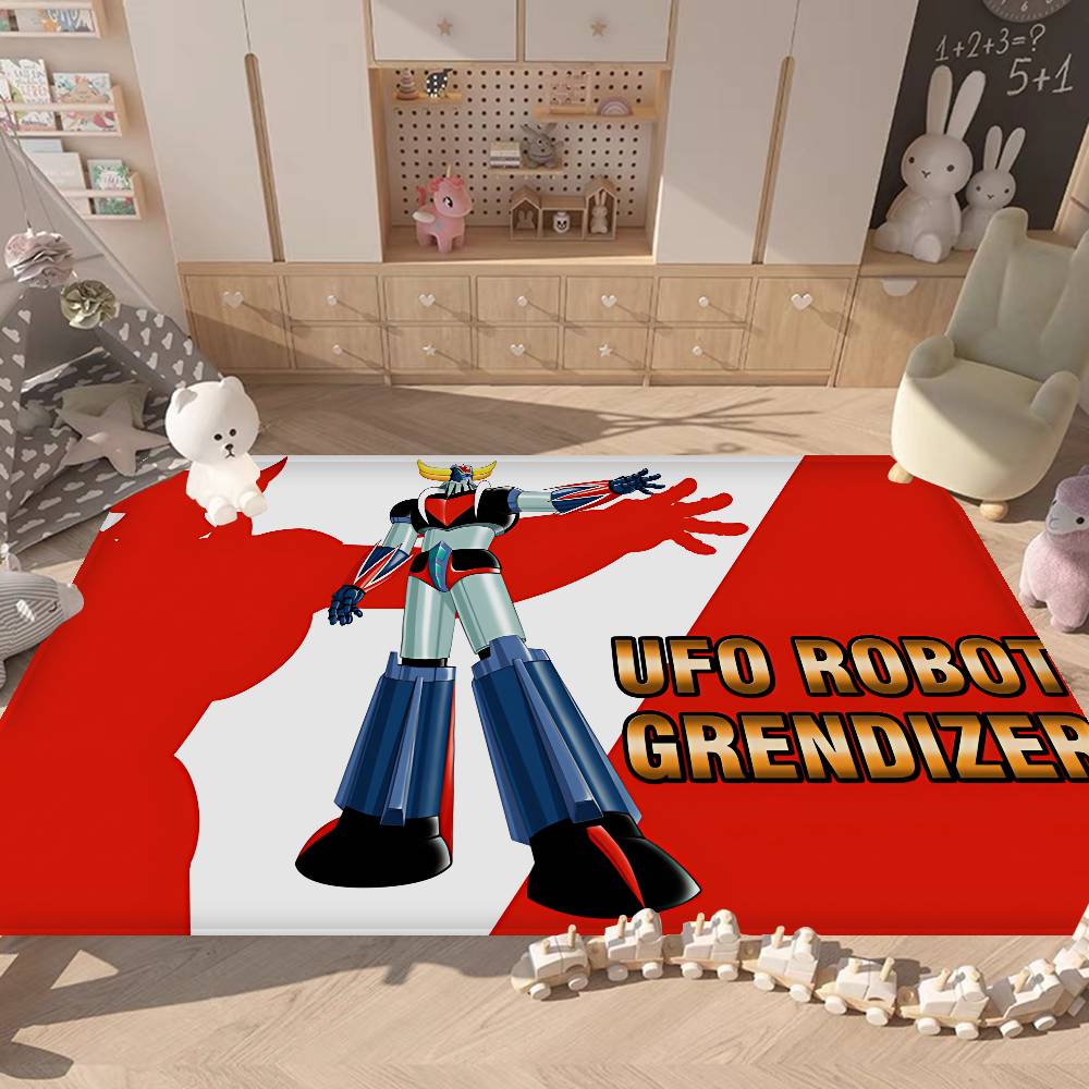 UFO ROBO GRENDIZER GOLDORAK Room Mats Cheaper Anti-slip Modern Living Room Balcony Printed Welcome Rug