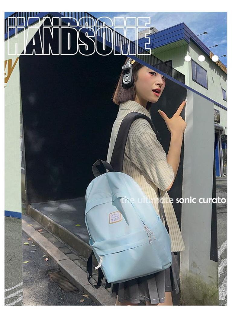 Trendy lett ryggsekk med stor kapasitet for ungdomsskoleelever