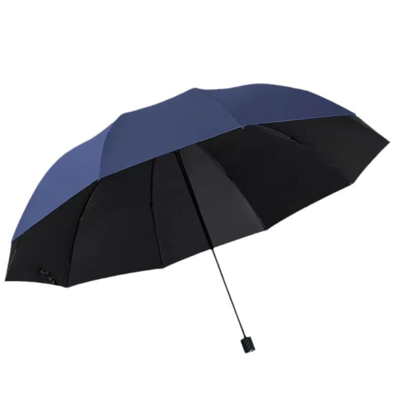 Velký skládací deštník pro tři osoby, odolný proti dešti a slunci, s potiskem loga na zakázku