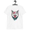 Bowie Cat Tribute T-shirt, Glam Rock Cat T-shirt, David Bowie Lightning Bolt Inspired Graphic Tee, Streetwear Featuring the a