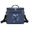 Insulated Bags Shoulder Lunch Bag Waterproof Cooler Box Portable Thermal Organizer Handbag for Men and Women Teeth Pattern