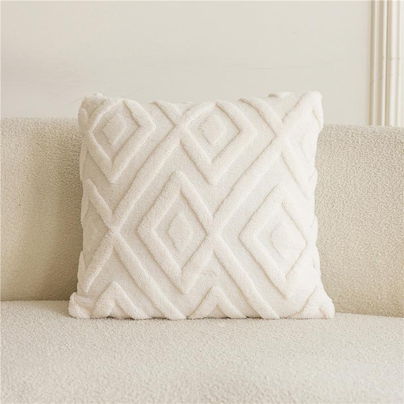 Diamond Geshu Samtkissenbezug Modern Schlicht Heimdekoration Kissenbezug Wohnzimmer Einfarbig Sofakissen Kissen